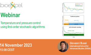 Temperature and pressure control using first-order stochastic algorithms